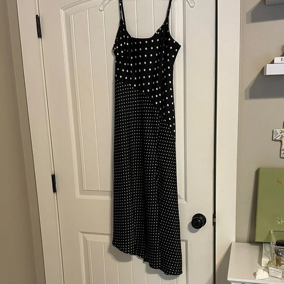 a new day Black and White Polka Dot Maxi Dress - Picture 1 of 8